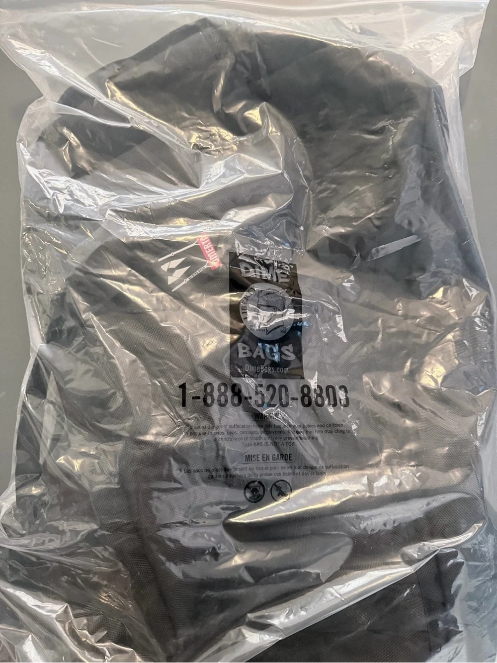 DIME BAGS “Cleaner” Black Odor Sealing Lockable Duffel Bag w Key - New